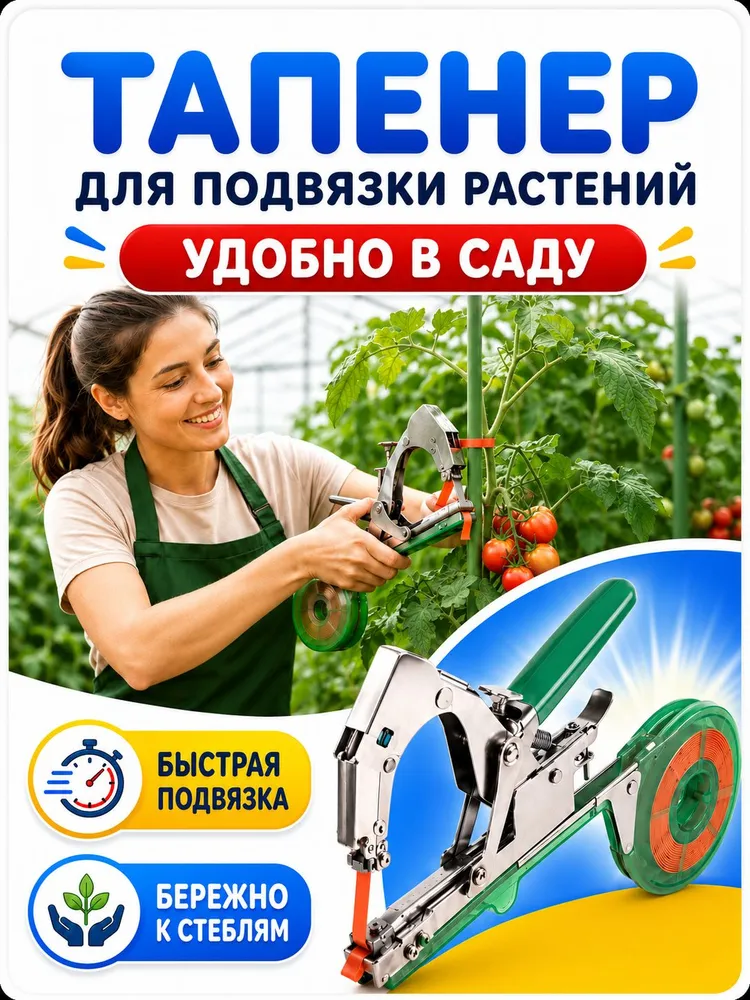 Тапенер садовый для подвязки растений (Степлер для подвязки растений), вариант, фото 6