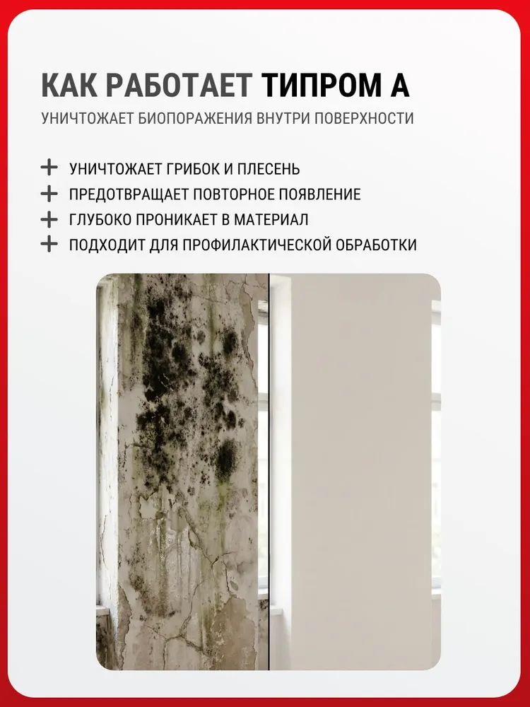 Антисептик по бетону Типром А, 1 л., 1 л, фото 3