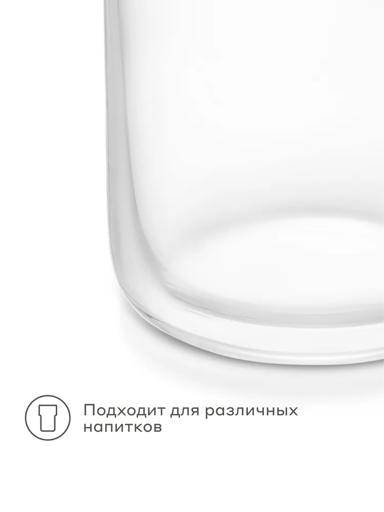 Набор из 2-х стаканов Pragma Molma, прозрачный, 490 мл, Яндекс Фабрика, 490 мл, фото 5