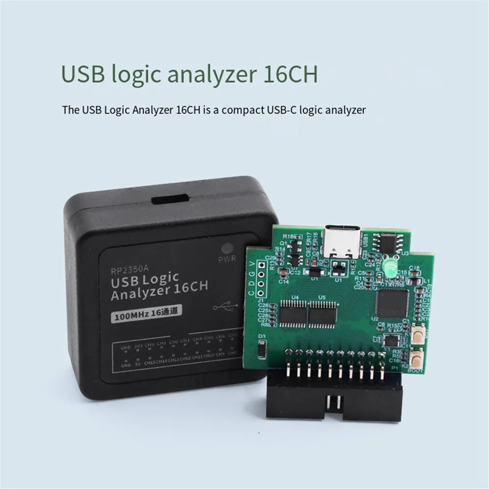 USB Логический Анализатор 16CH USB-C Логический Анализатор, вариант, фото 3
