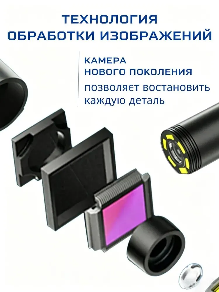 Эндоскоп высокой четкости для смартфонов на базе Android, видеоэндоскоп для автомобильных трубопроводов, эластичный жесткий провод, 2 м, 2 м, фото 3