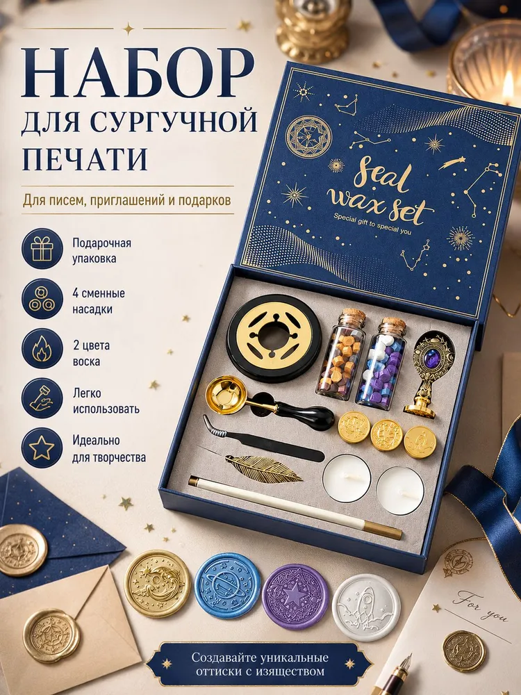 Набор для сургучной печати, вариант, фото 5