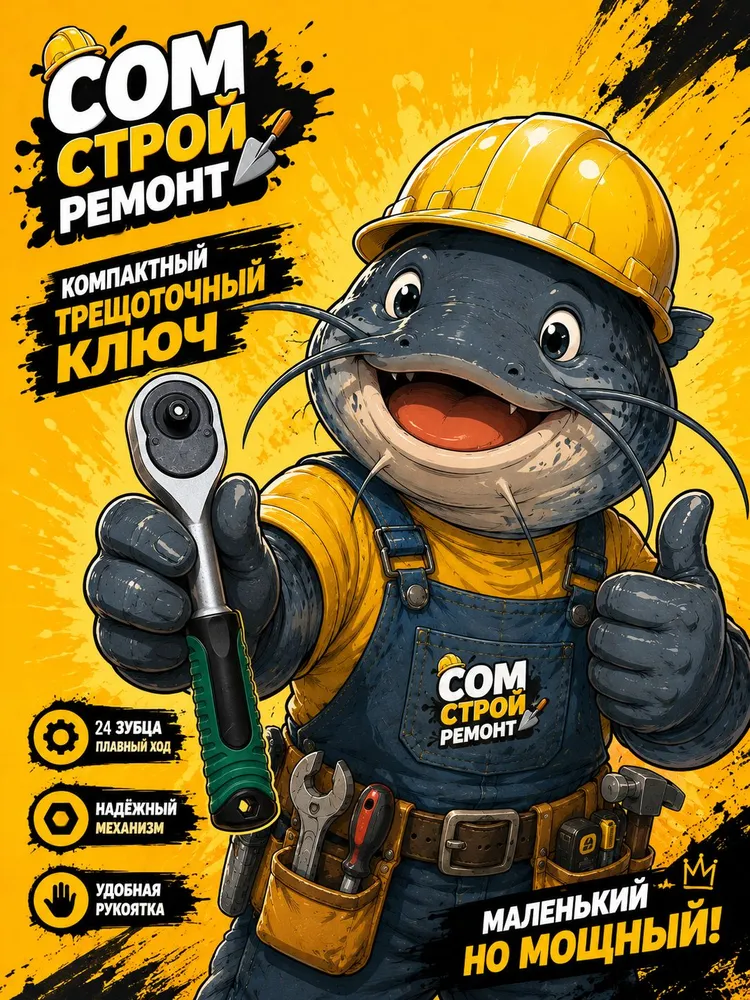 Трещотка 1/2" для торцевых головок 24 зубца, вариант, фото 3