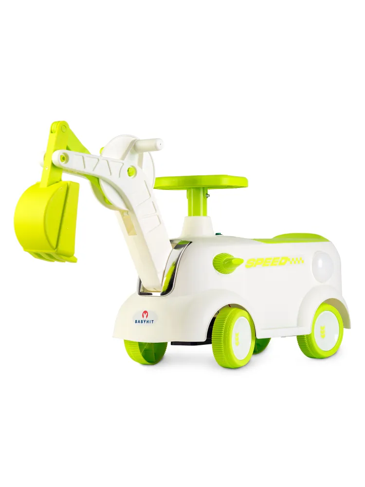 Каталка - толокар экскаватор Babyhit Dig Bot, коричневый, зеленый, фото 6