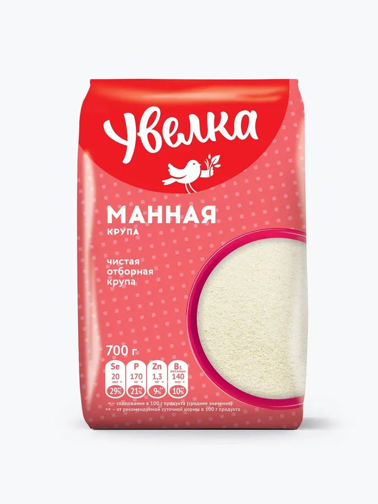 Манная крупа Увелка, 700 г, 700 г