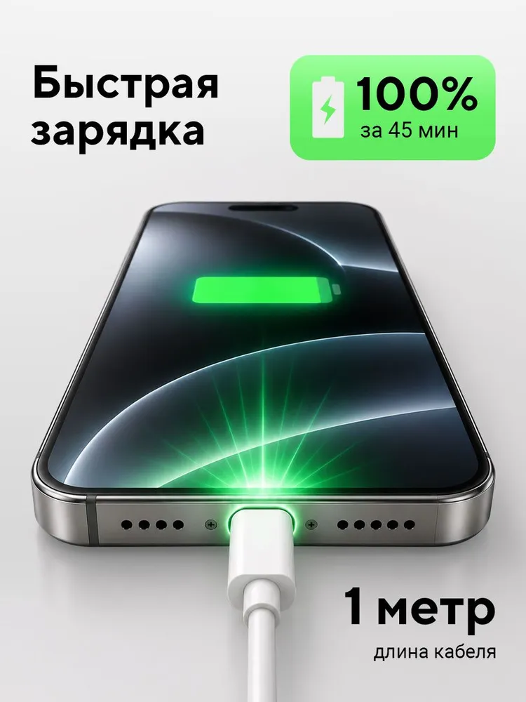 Зарядка type c / Блок питания с кабелем тайпси / Быстрая зарядка / Зарядное устройство для телефона type c, вариант, фото 2