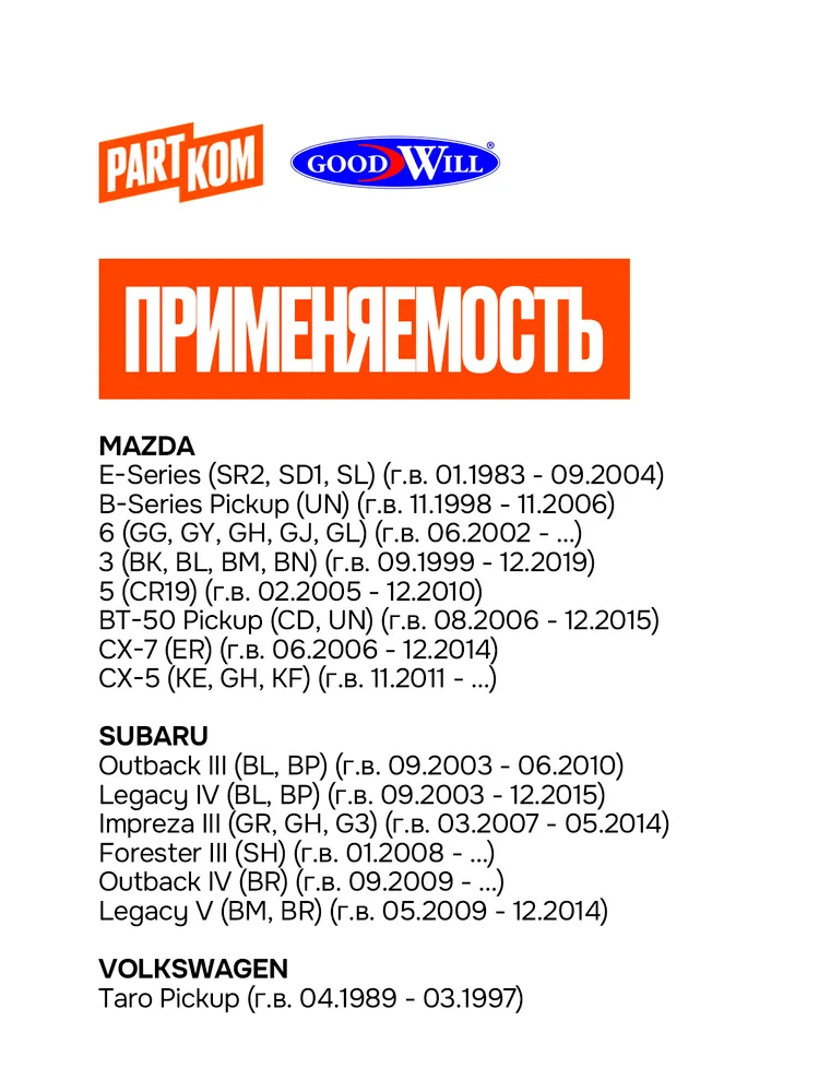 Фильтр топливный Goodwill FG501 для а/м TOYOTA Corolla, MITSUBISHI Pajero / Тойота Королла, Митсубиси Паджеро, вариант, фото 2
