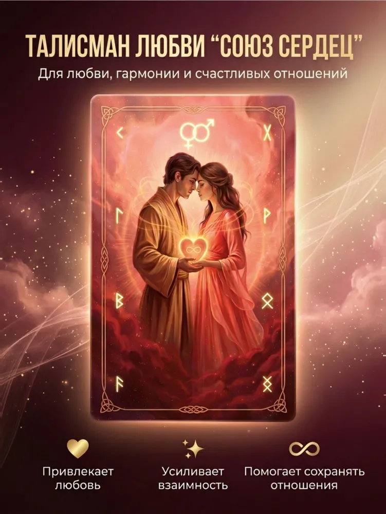 Любовный талисман "Союз сердец", вариант