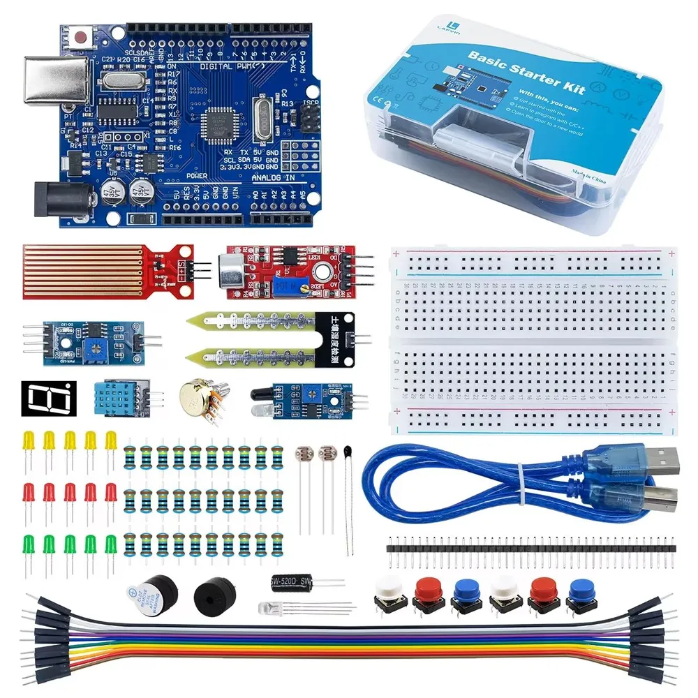 Набор Ардуино UNO R3 mini с инструкцией 15 примеров (Arduino), вариант, фото 3