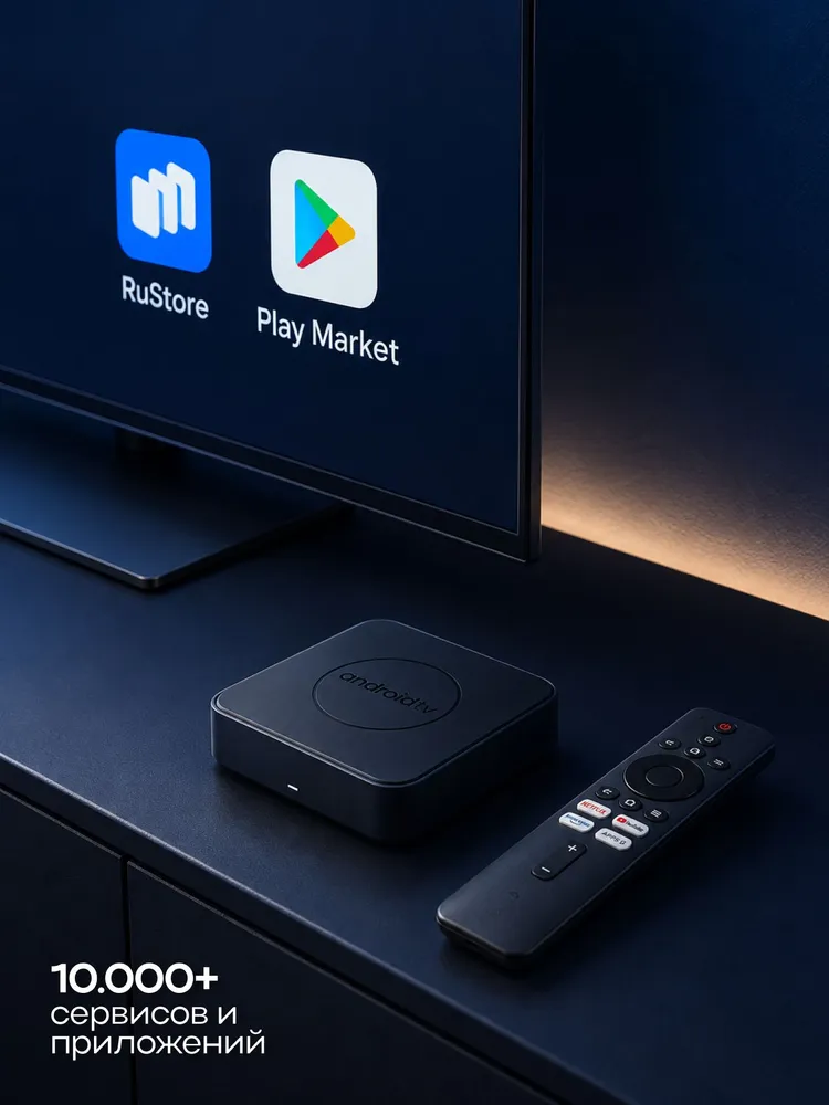 Смарт ТВ приставка 8K ULTRA HD, Android, бесплатное ТВ, Wi-Fi, Bluetooth пульт, медиаплеер, вариант, фото 3
