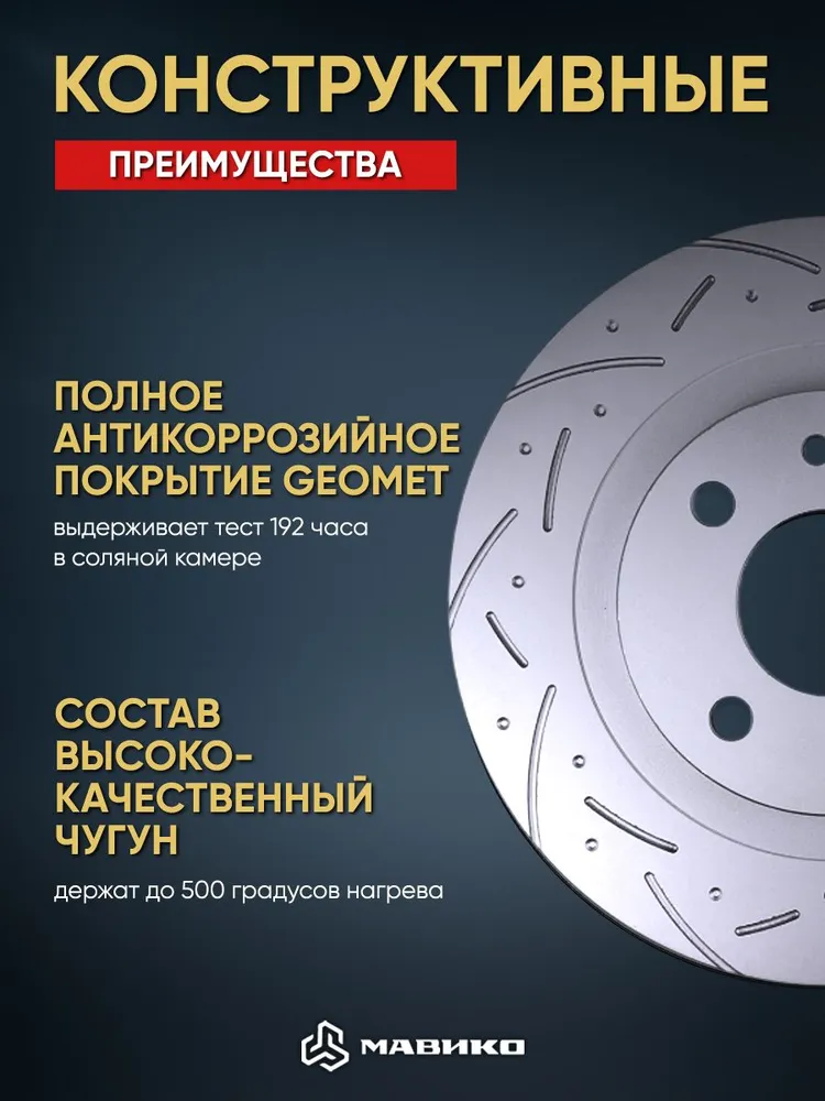 Диски тормозные передние Premium на R14 для Лада Гранта Приора, Калина, Ваз 2110-2112, Датсун он До, ми До / ОЕМ 2112-3501075-10, вариант, фото 3
