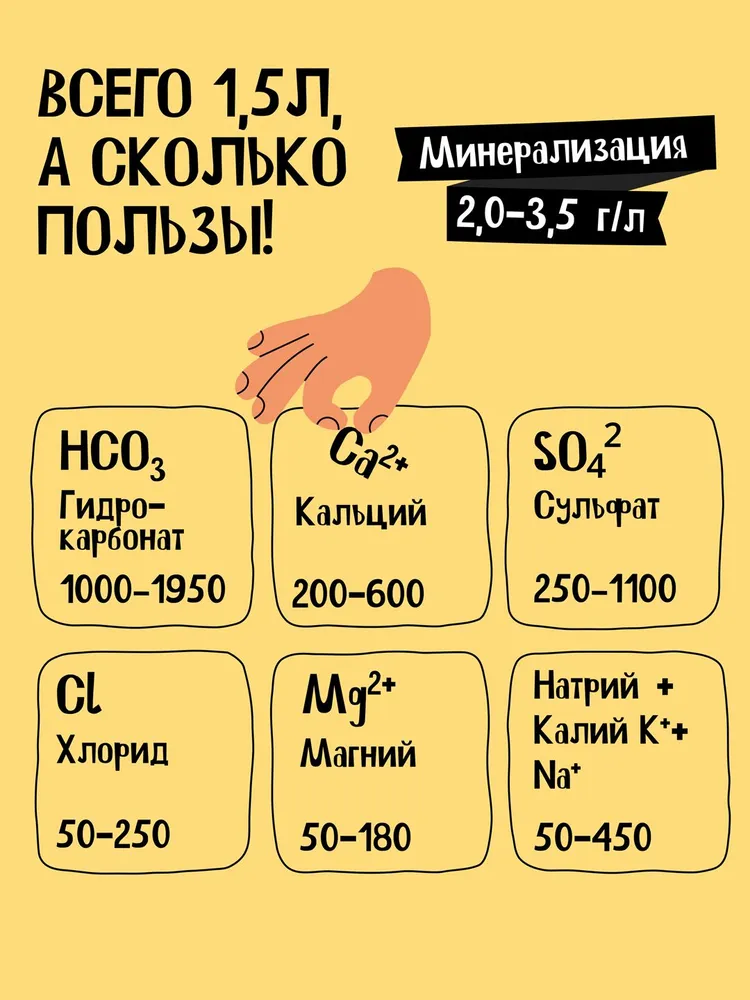 Нарзан Вода минеральная Природной газации, 450 мл х 20 шт, 450 мл, 20 шт, фото 4