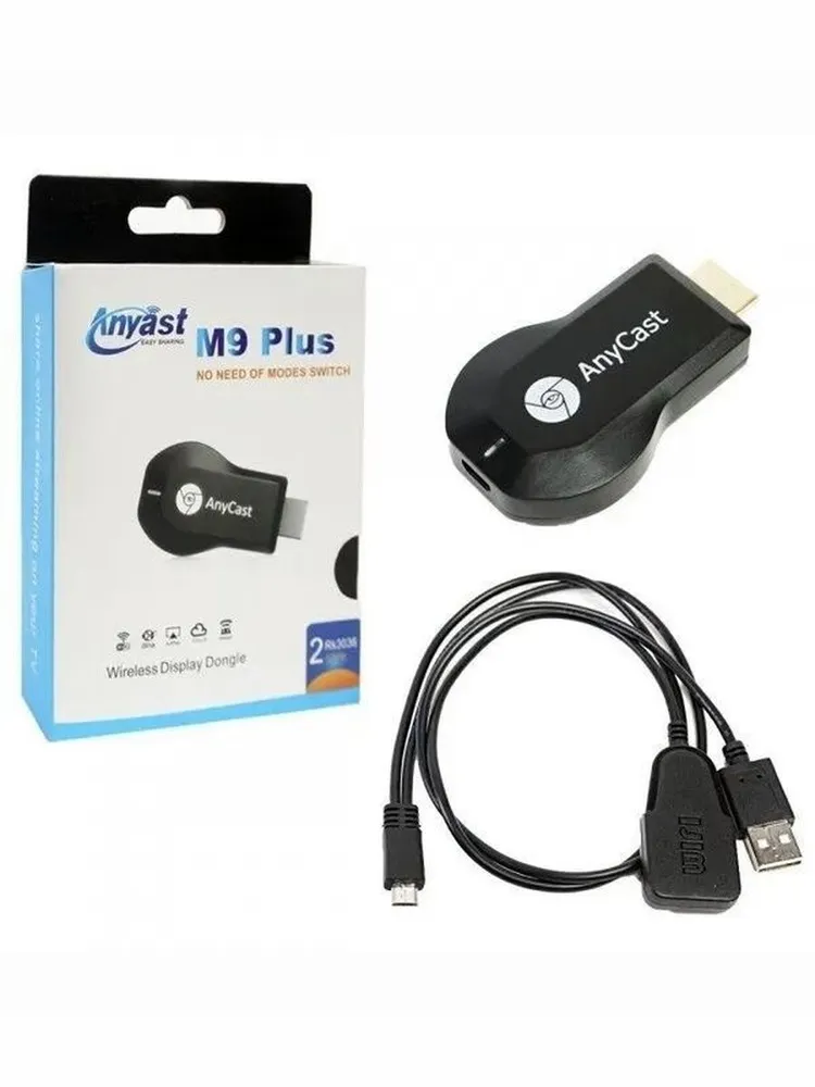 Беспроводный адаптер Wireless Display Dongle HDTV AnyCast M9 Plus, подключение iPhone к телевизору, вариант