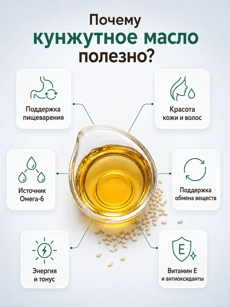 Кунжутное масло холодного отжима, 250 мл, 250 мл, фото 3
