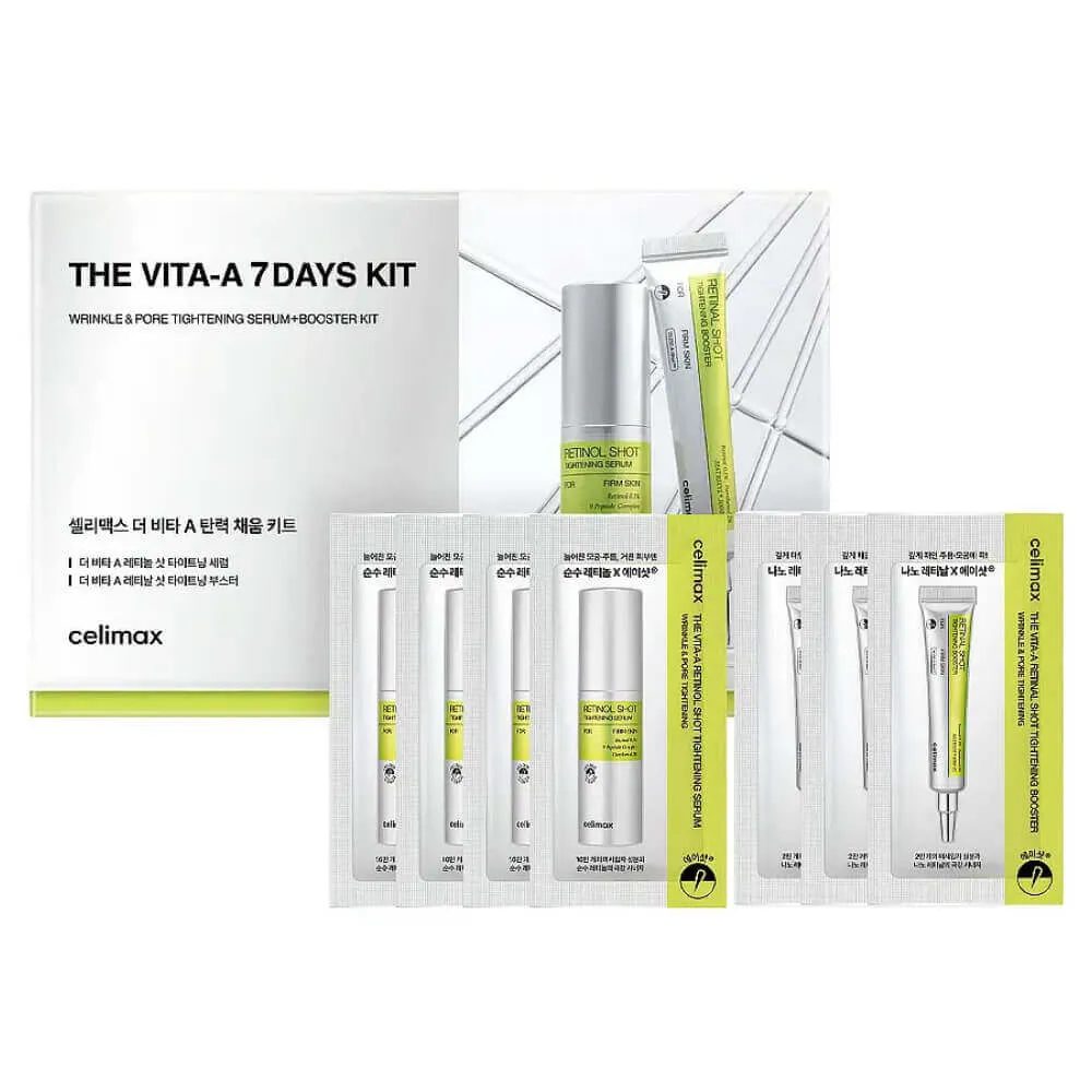 Celimax набор саше с ретинолом и микроиглами для обновления кожи The Vita-A 7 Days Kit, вариант, фото 2