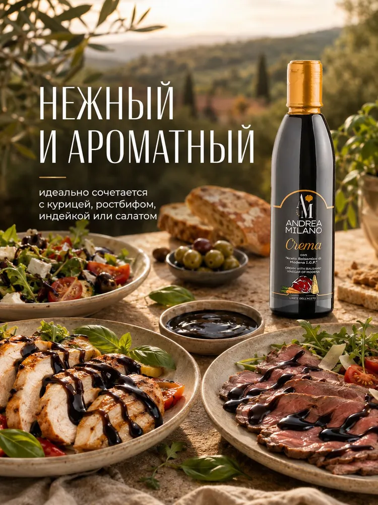 Соус бальзамический крем для салатов из модены 250 мл, 250 мл, фото 2