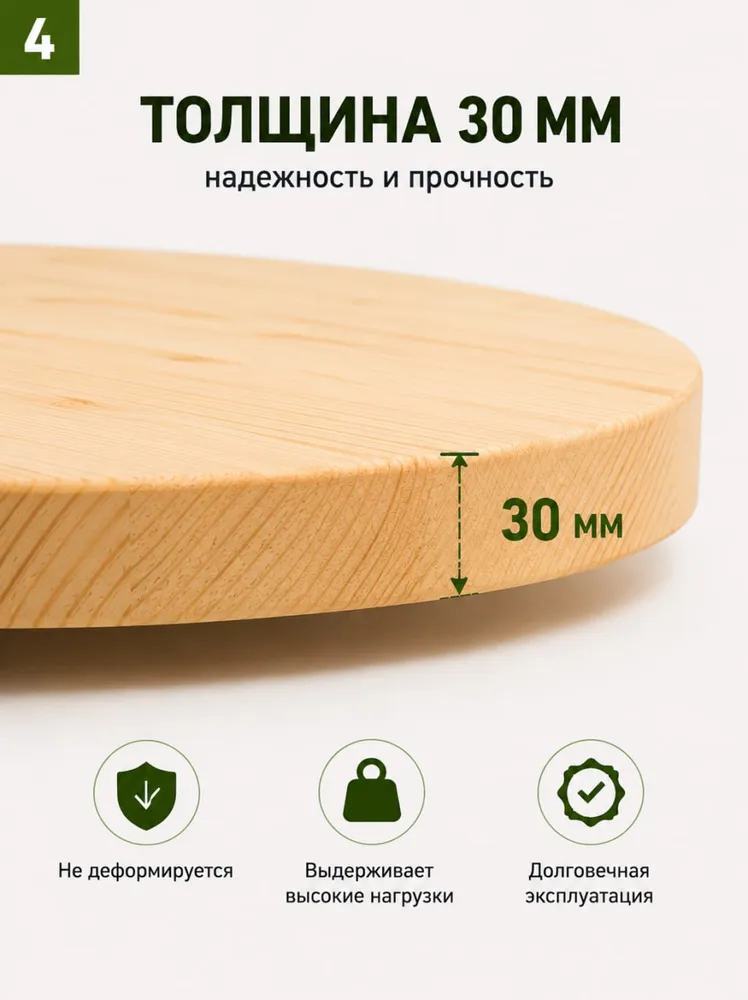 Столешница круглая 1000 мм, вариант, фото 4