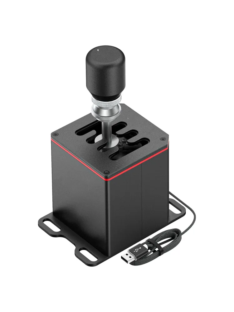 Рычаг переключения передач и ручной тормоз для гоночных игр USB-шифтер Перфорированная крышка с дизайном SP-головки переключения передач Семиступенчатая КПП., вариант