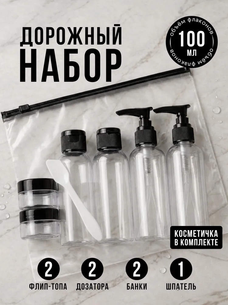 Дорожный набор флаконов, вариант