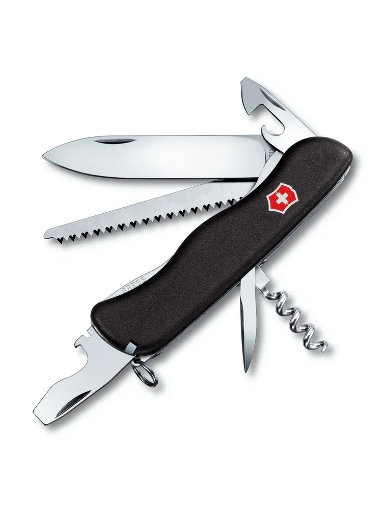 Нож перочинный VICTORINOX Forester 0.8363.3, 111 мм, 12 функций, черный, черный, фото 4