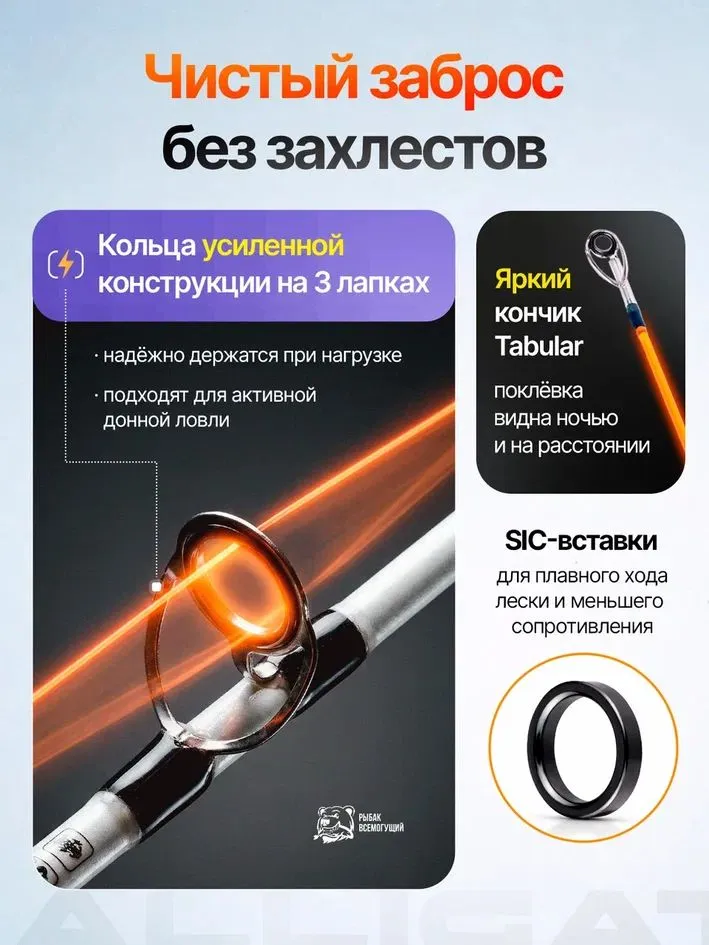 Спиннинг штекерный Рыбак Всемогущий 210 см, тест 100-300 гр, донное удилище, донка, 300 г, фото 5