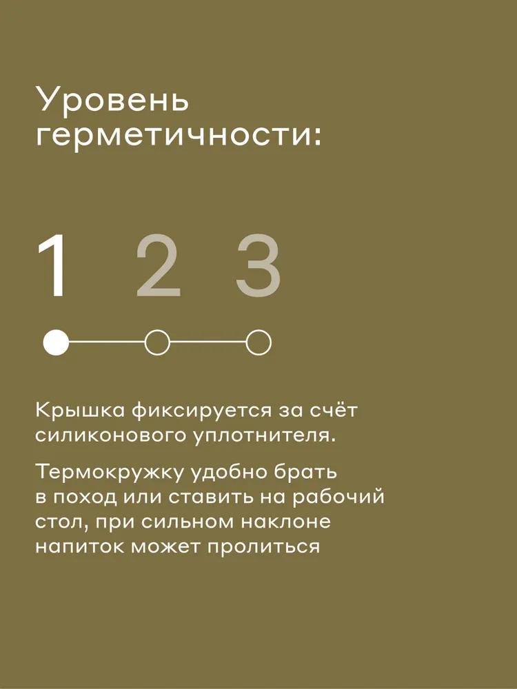 Термокружка Pragma Elstag лесной оливковый,480 мл., Яндекс Фабрика, 480 мл, фото 4