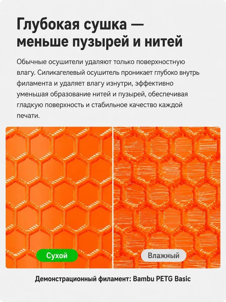 Силикагелевый осушитель для Bambu Lab AMS, 6 шт, влагопоглотитель для филамента, 6 шт, фото 3
