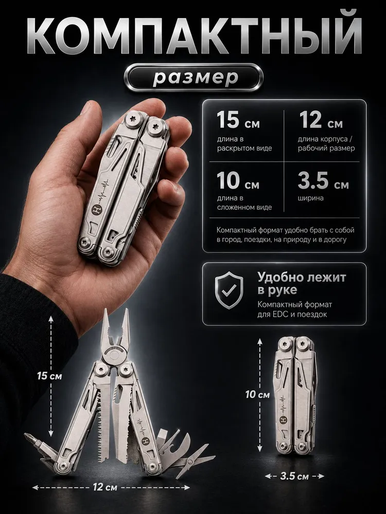 Мультитул тактический, армейский Honor Urban Tool, вариант, фото 3