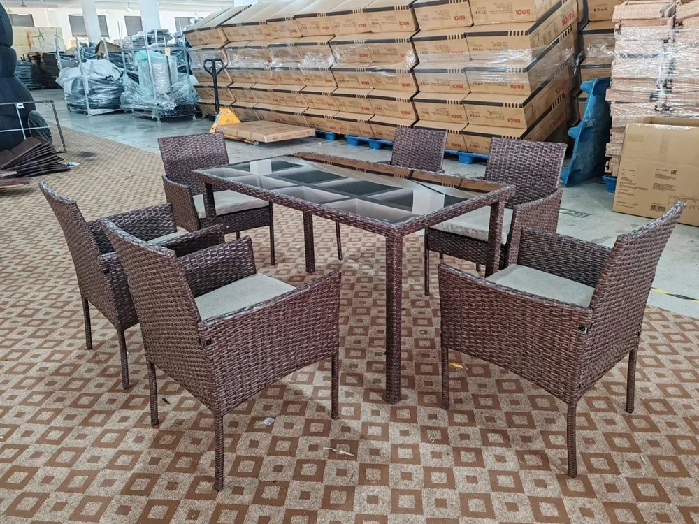 Набор мебели KD Rattan 6 кресел и стол искусственный ротанг, Арт. JS-R005, вариант, фото 4