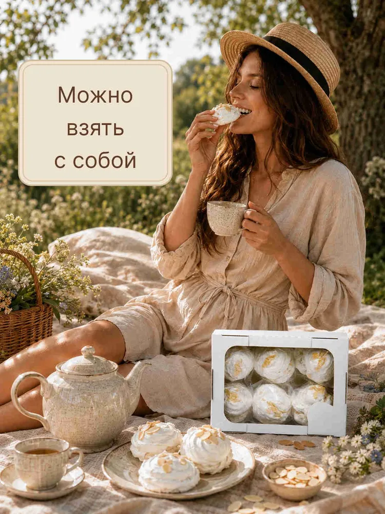 Безе Миндальное "АННА-МАРИЯ", 140г, 140 г, фото 3