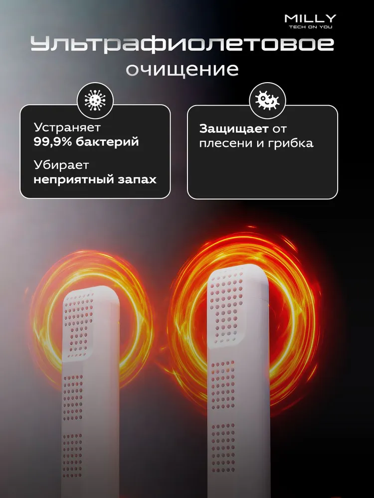MILLYTOY Сушилка для обуви с ультрафиолетом/ Сушилка для обуви с таймером, вариант, фото 3