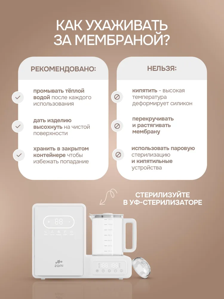 Силиконовая мембрана для молокоотсоса Sisbro Care, вариант, фото 4