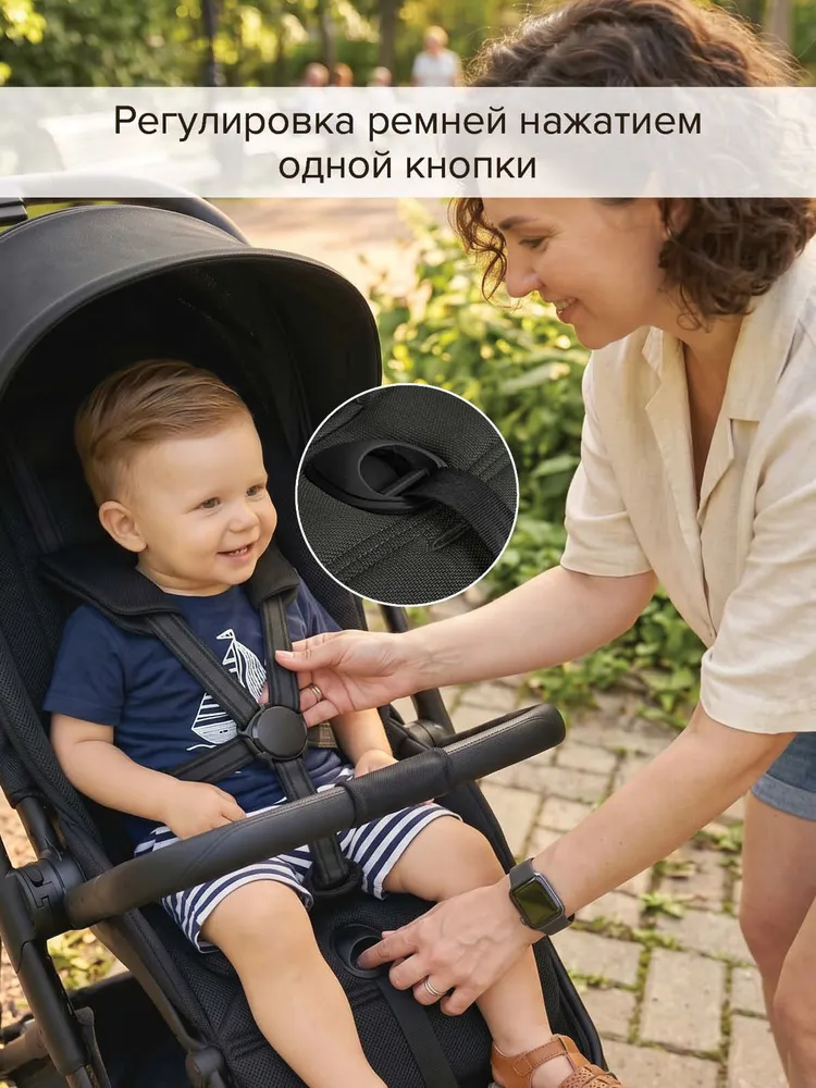Прогулочная коляска Pituso Carbon RX Magnet Grey/рама carbon, серый, фото 6