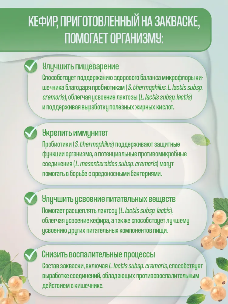 Закваска для кефира Полезная Партия 3 порции, вариант, фото 4