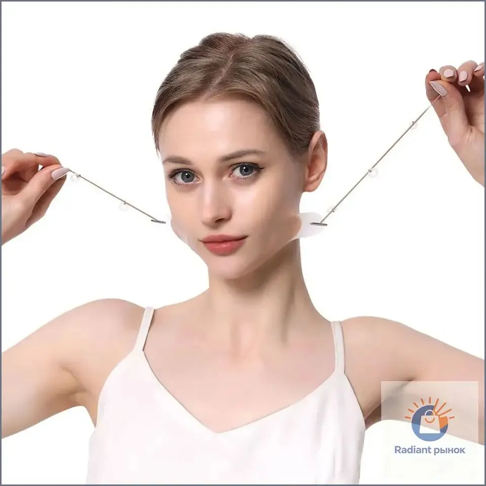 Quick V-Lift & Firming Beauty Tape 20 лент для похудения лица и 8 шнуров для мгновенного омоложения, прочно удерживается, невидимый и без запаха, вариант