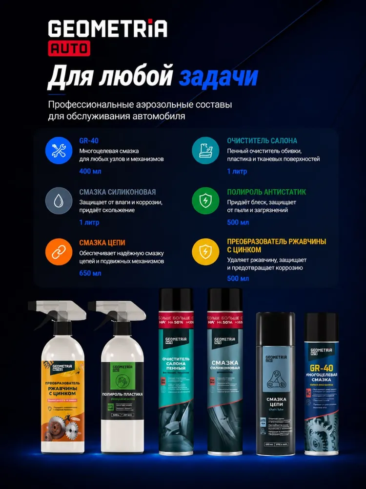 GEOMETRIA Очиститель контактов МАСТЕР, 335 мл, 335 мл, фото 6