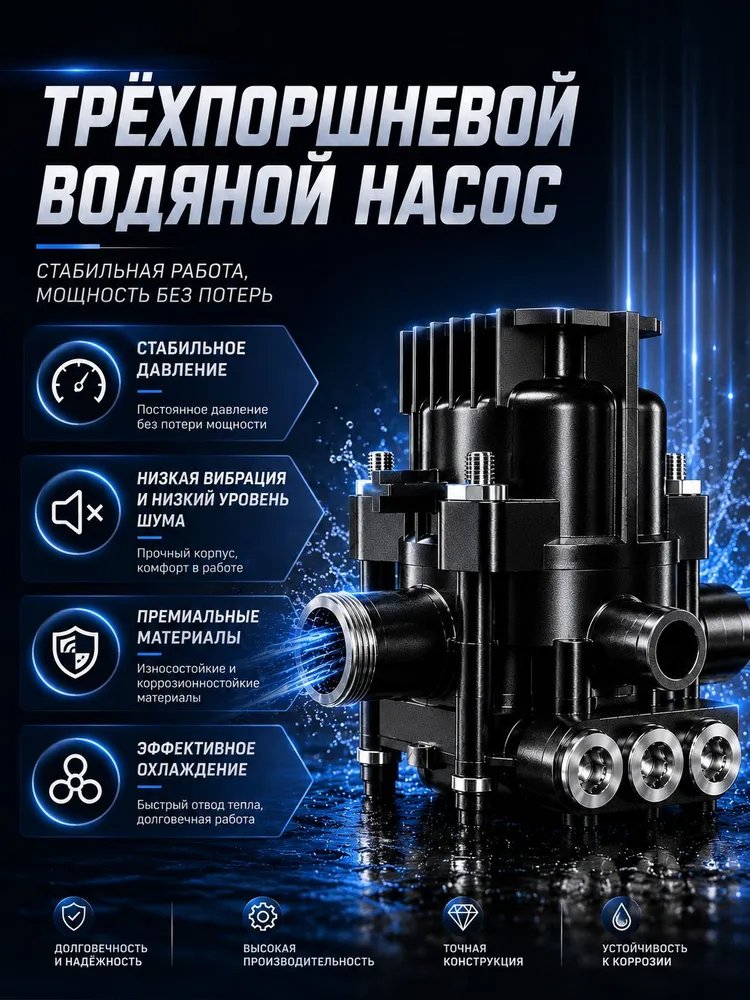 Мойка высокого давления ARUR 2500 Вт 195 бар со шлангом 10 метров, 2500 Вт, 10 м, фото 6