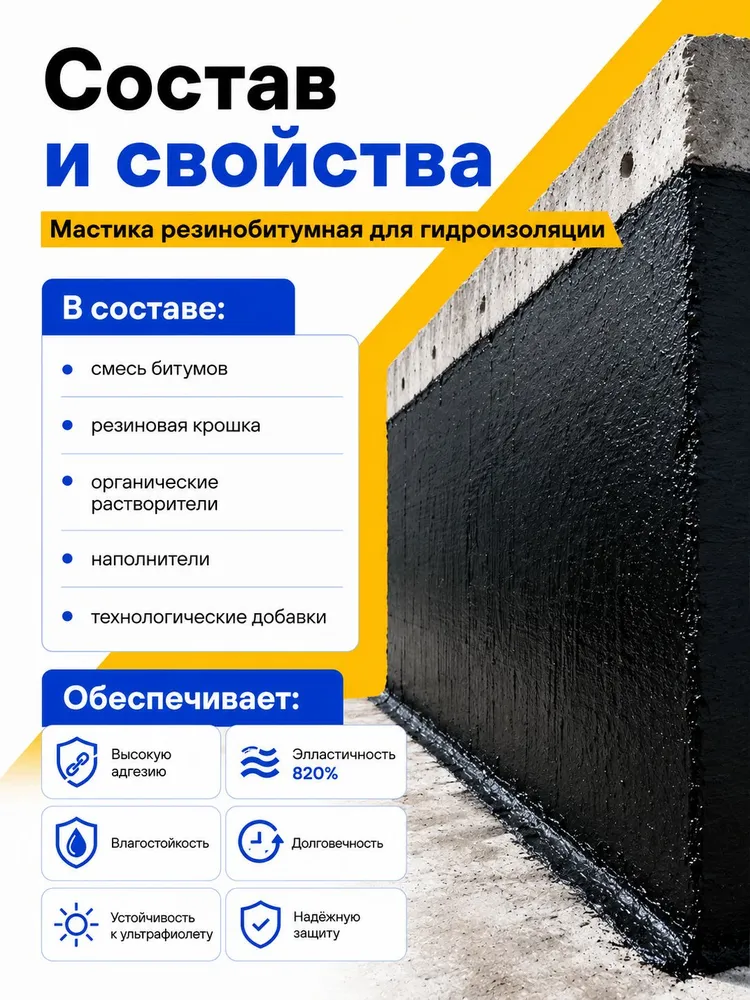 Жидкая резина для гидроизоляции 22л/20кг МБРХ, 22 л, 20 кг, фото 3