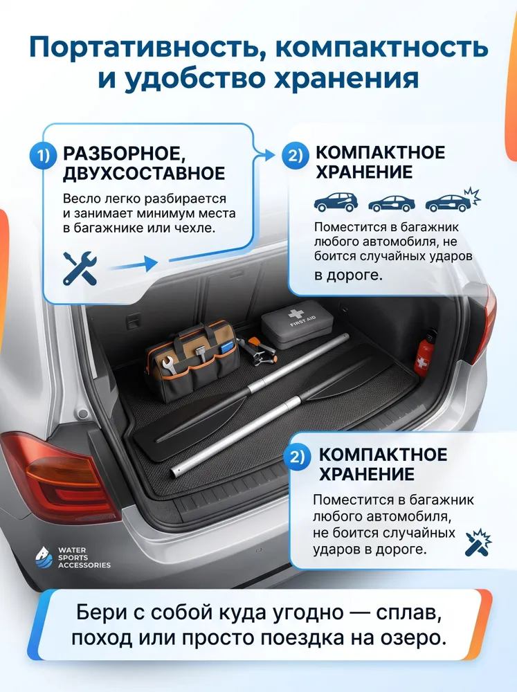 Весло, 220 см, вариант, фото 5