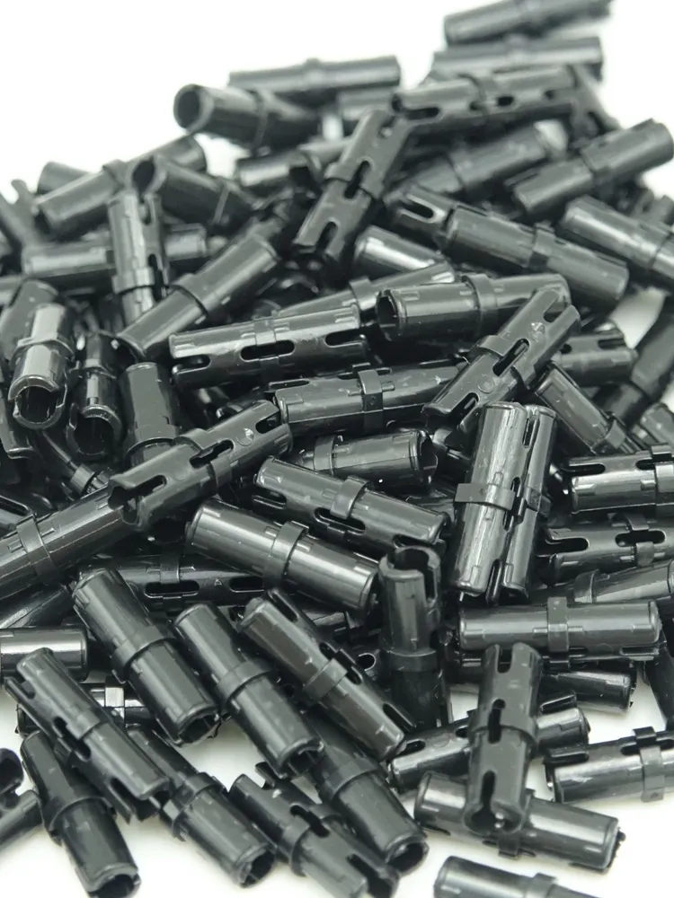 Пин конструктора для моделирования, фрикцион 4459 Technic, Pin with Friction Ridges, 100 шт, 100 шт, фото 3