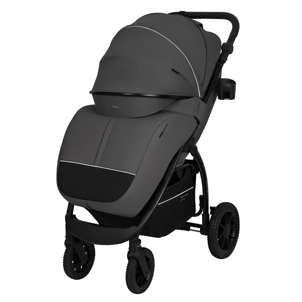 Коляска прогулочная Indigo Epica SL чёрный, серый, фото 4