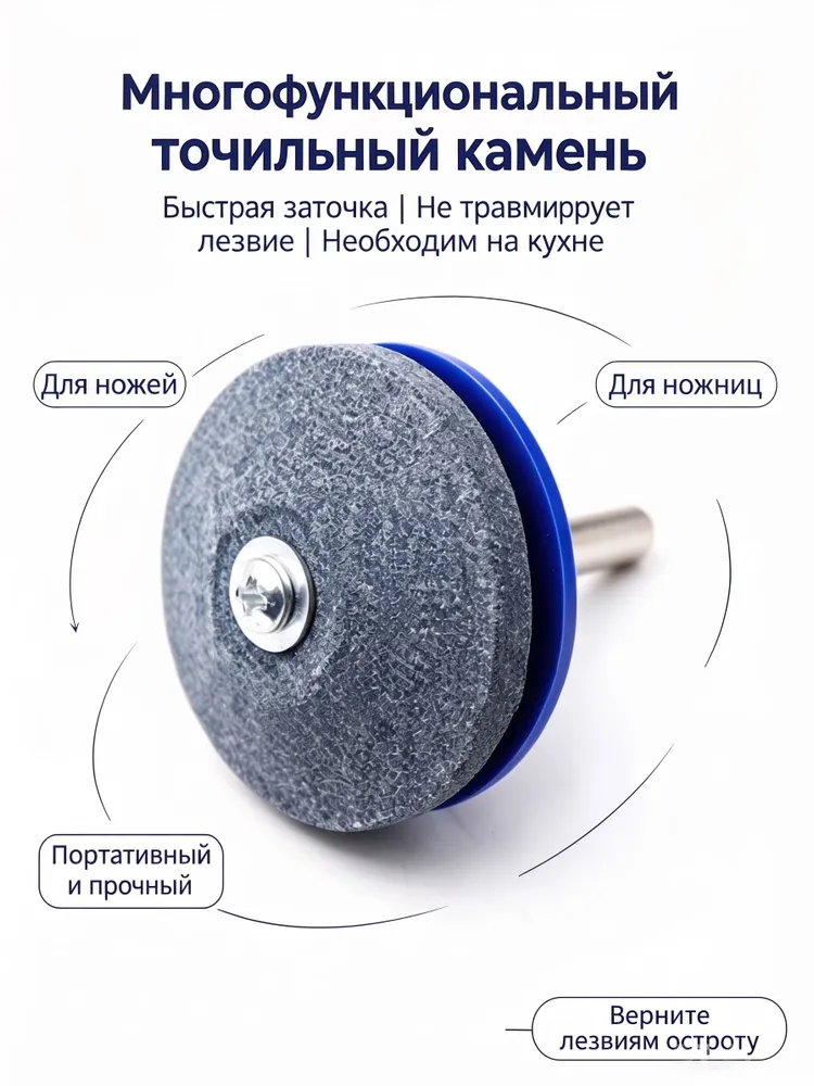 Точилка для ножей газонокосилок камень для заточки садового инструмента, вариант, фото 4