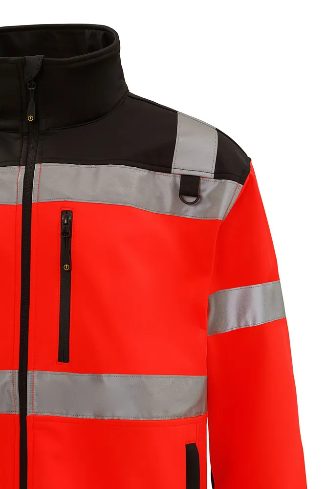 Куртка рабочая мужская ЮНИОНВОРКВЕАР Хай-Вис (UNIONWORKWEAR Hi-Vis) Контраст демисезонная, вариант, фото 6