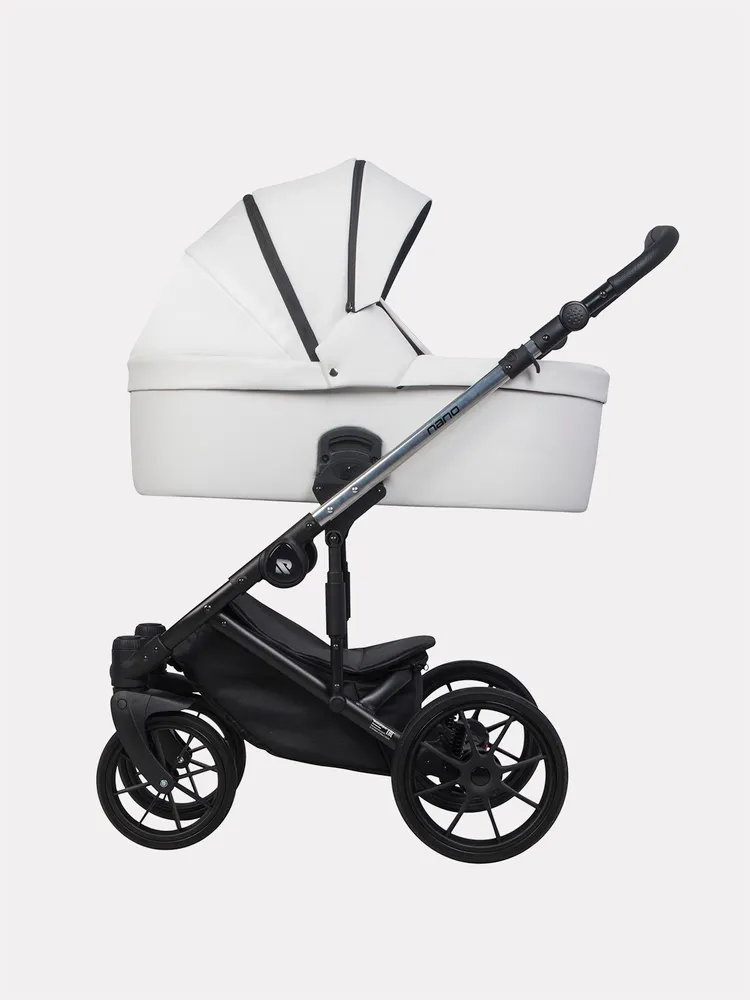 Коляска 2в1 RIKO NANO THERMO ECCO 02 белый, белый, фото 3