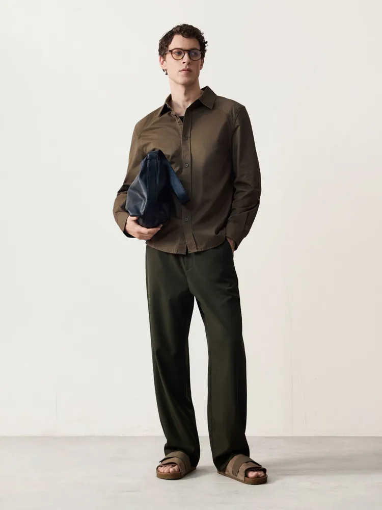 Рубашка MUTED свободного кроя из хлопкового твила Garment Dye, Яндекс Фабрика, вариант, фото 3