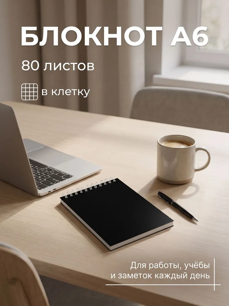 Блокнот A6, листов: 80, вариант, фото 3