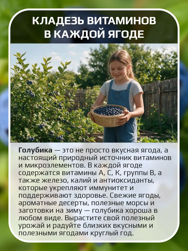 Голубика Торо саженцы, голубой, фото 3