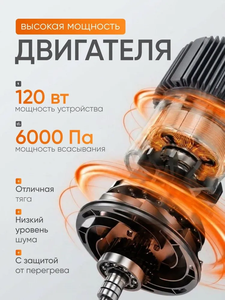 Автомобильный пылесос и компрессор 3в 1, вариант, фото 6