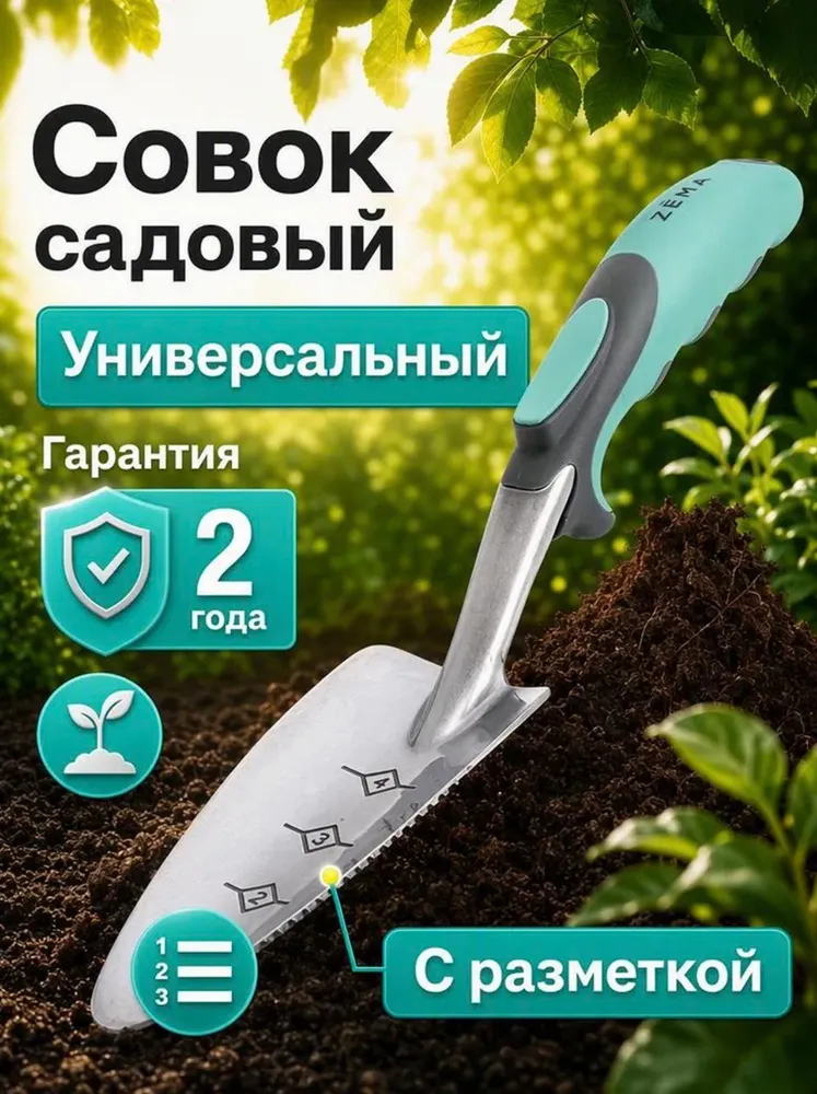 Совок садовый "Zema" Зёма ZM2110, вариант