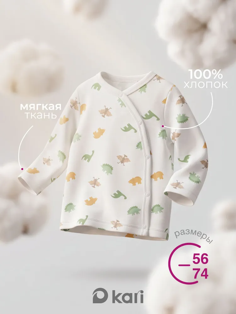 Распашонка Kari baby для новорожденного, вариант